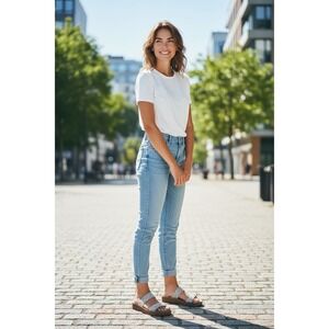 Soda Vienna-S Women's Sandals Slides Faux Leather Cutout‎ Details Size 7.5